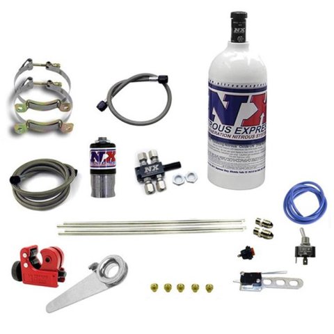 Nitrous Express Motorcycle 4 Cyl Dry Nitrous Kit-1lb Bottle thumbnail 1