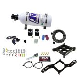 Nitrous Express 4150 Single Entry Billet Crossbar Nitrous Plate Kit (50-300HP) w/5lb Bottle thumbnail 4