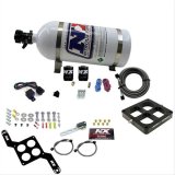 Nitrous Express Dominator Single Entry Billet Crossbar Stage 6 Nitrous Kit (50-300HP) w/10lb Bottle thumbnail 1