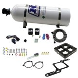 Nitrous Express Dominator Single Entry Billet Crossbar Stage 6 Nitrous Kit (50-300HP) w/15lb Bottle thumbnail 4