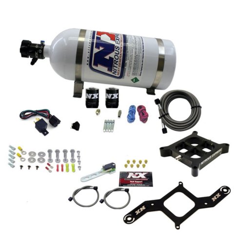 Nitrous Express 4150 Single Entry Crossbar Nitrous Plate Kit Pro-Power (100-500HP) w/10lb Bottle thumbnail 2