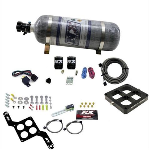 Nitrous Express Dominator Single Entry Crossbar Pro-Power Nitrous Kit (100-500HP) w/Comp Bottle