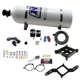 Nitrous Express 4150 Single Entry Crossbar Plate RNC Nitrous Kit (250-750HP) w/15lb Bottle thumbnail 2