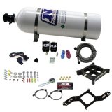 Nitrous Express 4150 Single Entry Crossbar Plate RNC Nitrous Kit (250-750HP) w/15lb Bottle thumbnail 4
