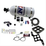 Nitrous Express Dominator Single Entry Billet Crossbar RNC Nitrous Kit (250-750HP) w/10lb Bottle thumbnail 1