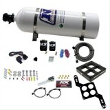 Nitrous Express Dominator Single Entry Billet Crossbar RNC Nitrous Kit (250-750HP) w/15lbbottle thumbnail 1