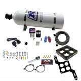 Nitrous Express Single Entry Crossbar RNC .178 4500 Flange Nitrous Kit (250-650HP) w/15lb Bottle thumbnail 1