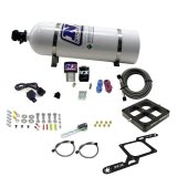Nitrous Express Single Entry Crossbar RNC .178 4500 Flange Nitrous Kit (250-650HP) w/15lb Bottle thumbnail 4