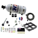Nitrous Express Single Entry Crossbar 8500 Based Throttle Body Nitrous Kit w/10lb Bottle thumbnail 2