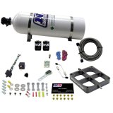 Nitrous Express Single Entry Crossbar 8500 Based Throttle Body Nitrous Kit w/15lb Bottle thumbnail 2