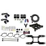 Nitrous Express 4150 Dual Stage Billet Crossbar Nitrous Kit (50-300 & 100-500HP) w/o Bottle thumbnail 4