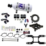 Nitrous Express 4150 Dual Stage Billet Crossbar Nitrous Kit (50-300 & 100-500HP) w/5lb Bottle thumbnail 2