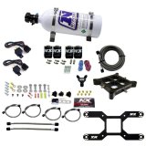 Nitrous Express 4150 Dual Stage Billet Crossbar Nitrous Kit (50-300 & 100-500HP) w/5lb Bottle thumbnail 3