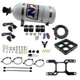 Nitrous Express 4150 Dual Stage Billet Crossbar Nitrous Kit (50-300 & 100-500HP) w/5lb Bottle thumbnail 4