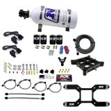 Nitrous Express 4150 Dual Stage Billet Crossbar Nitrous Kit (50-300 & 100-500HP) w/5lb Bottle thumbnail 5