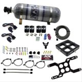 Nitrous Express Dominator Dual Stage Billet Crossbar Nitrous Kit (50-300 & 100-500HP) w/Comp Bottle thumbnail 1