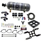 Nitrous Express Dominator Dual Stage Billet Crossbar Nitrous Kit (50-300 & 100-500HP) w/Comp Bottle thumbnail 2