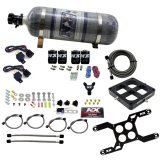 Nitrous Express Dominator Dual Stage Billet Crossbar Nitrous Kit (50-300 & 100-500HP) w/Comp Bottle thumbnail 4