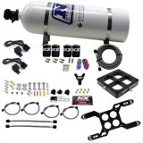 Nitrous Express Dominator Dual Stage Billet Crossbar Nitrous Kit (50-300 & 100-500HP) w/15lb Bottle thumbnail 1