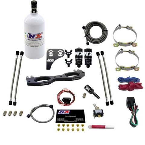 Nitrous Express Polaris RZR 1000cc Nitrous Plate Kit w/2.5lb Bottle thumbnail 3