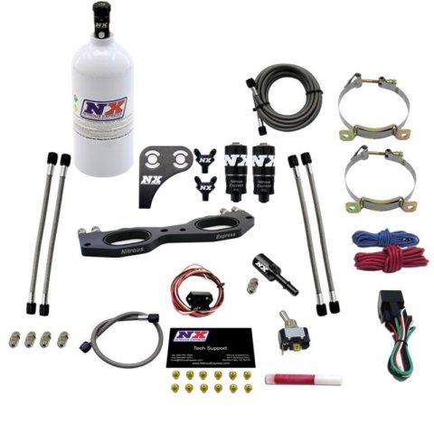 Nitrous Express Polaris RZR 1000cc Nitrous Plate Kit w/2.5lb Bottle thumbnail 4