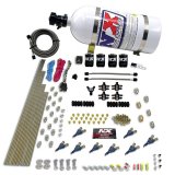 Nitrous Express 8 Cyl Piranha Direct Port 4 Solenoids Nitrous Kit (200-500HP) w/10lb Bottle thumbnail 2