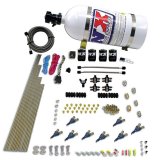 Nitrous Express 8 Cyl Piranha Direct Port 4 Solenoids Nitrous Kit (200-500HP) w/10lb Bottle thumbnail 4