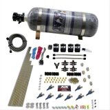 Nitrous Express 8 Cyl Piranha Direct Port 4 Solenoids Nitrous Kit (200-500HP) w/12lb Bottle thumbnail 1