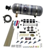 Nitrous Express 8 Cyl Piranha Direct Port 4 Solenoids Nitrous Kit (200-500HP) w/12lb Bottle thumbnail 2