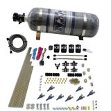 Nitrous Express 8 Cyl Piranha Direct Port 4 Solenoids Nitrous Kit (200-500HP) w/12lb Bottle thumbnail 4
