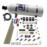 Nitrous Express 8 Cyl Piranha Direct Port 4 Solenoids Nitrous Kit (200-500HP) w/15lb Bottle thumbnail 1