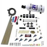 Nitrous Express 8 Cyl Piranha Direct Port 4 Solenoids Nitrous Kit (200-500HP EFI Jets) w/5lb Bottle thumbnail 1