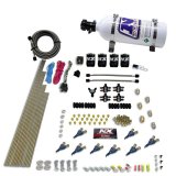 Nitrous Express 8 Cyl Piranha Direct Port 4 Solenoids Nitrous Kit (200-500HP EFI Jets) w/5lb Bottle thumbnail 2