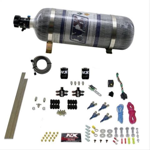 Nitrous Express 4 Cyl Gasoline EFI Nitrous Kit (50-250HP) w/Composite Bottle thumbnail 1