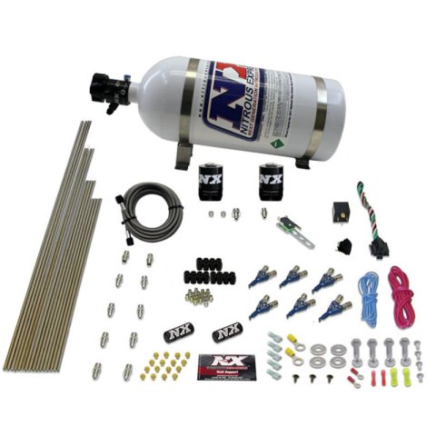 Nitrous Express 6 Cyl Gas Nitrous Kit (150-375HP) w/10lb Bottle thumbnail 2