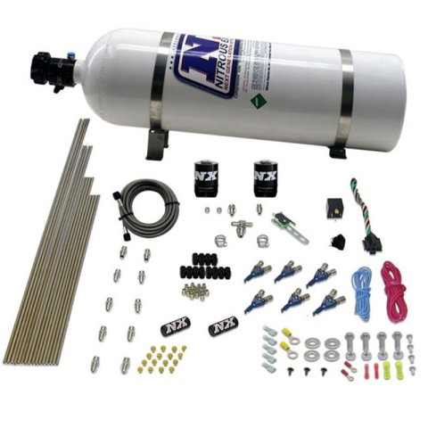 Nitrous Express V6AN Gasoline EFI Nitrous Kit (150-375HP) w/15lb Bottle thumbnail 3