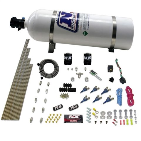Nitrous Express V6AN Gasoline EFI Nitrous Kit (150-375HP) w/15lb Bottle thumbnail 4