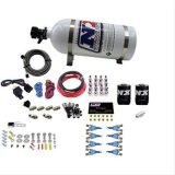 Nitrous Express 8 Cyl Soft Line Shark Rail Nitrous Kit w/10lb Bottle Pushloc thumbnail 1