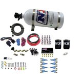 Nitrous Express 8 Cyl Soft Line Shark Rail Nitrous Kit w/10lb Bottle Pushloc thumbnail 4
