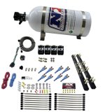 Nitrous Express 8 Cyl Soft Line Shark Rail Nitrous Kit w/10lb Bottle thumbnail 4