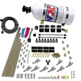 Nitrous Express STD Nozzle Nitrous Kit (200-500HP) Gas w/Dist Block & 4 Solenoids w/10lb Bottle thumbnail 4