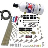 Nitrous Express STD Nozzle Nitrous Kit (200-500HP) Gas w/Dist Block & 4 Solenoids w/10lb Bottle thumbnail 5