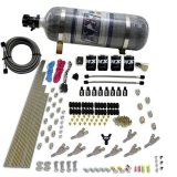 Nitrous Express STD Nozzle Nitrous Kit (200-500HP) Gas w//Dist Block & 4 Solenoids w/15lb Bottle thumbnail 4