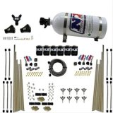 Nitrous Express 8 Cyl Triple-D Dry Direct Port 3 Stage Dry 6 Solenoids Nitrous Kit w/12lb Bottle thumbnail 1