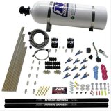 Nitrous Express 10 Cyl Piranha Nozzle Direct Port Nitrous Kit (250-500HP) w/15lb Bottle thumbnail 1