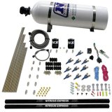 Nitrous Express 10 Cyl Piranha Nozzle Direct Port Nitrous Kit (250-500HP) w/15lb Bottle thumbnail 3