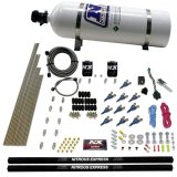 Nitrous Express 10 Cyl Piranha Nozzle Direct Port Nitrous Kit (250-500HP) w/15lb Bottle thumbnail 5