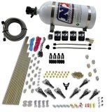 Nitrous Express 8 Cyl Shark Direct Port 4 Solenoids Nitrous Kit (200-600HP) w/10lb Bottle thumbnail 4
