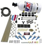 Nitrous Express 8 Cyl Shark Direct Port 4 Solenoids Nitrous Kit (200-600HP) w/10lb Bottle thumbnail 5