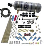 Nitrous Express 8 Cyl Shark Direct Port 4 Solenoids Nitrous Kit (200-600HP) w/Composite Bottle thumbnail 3